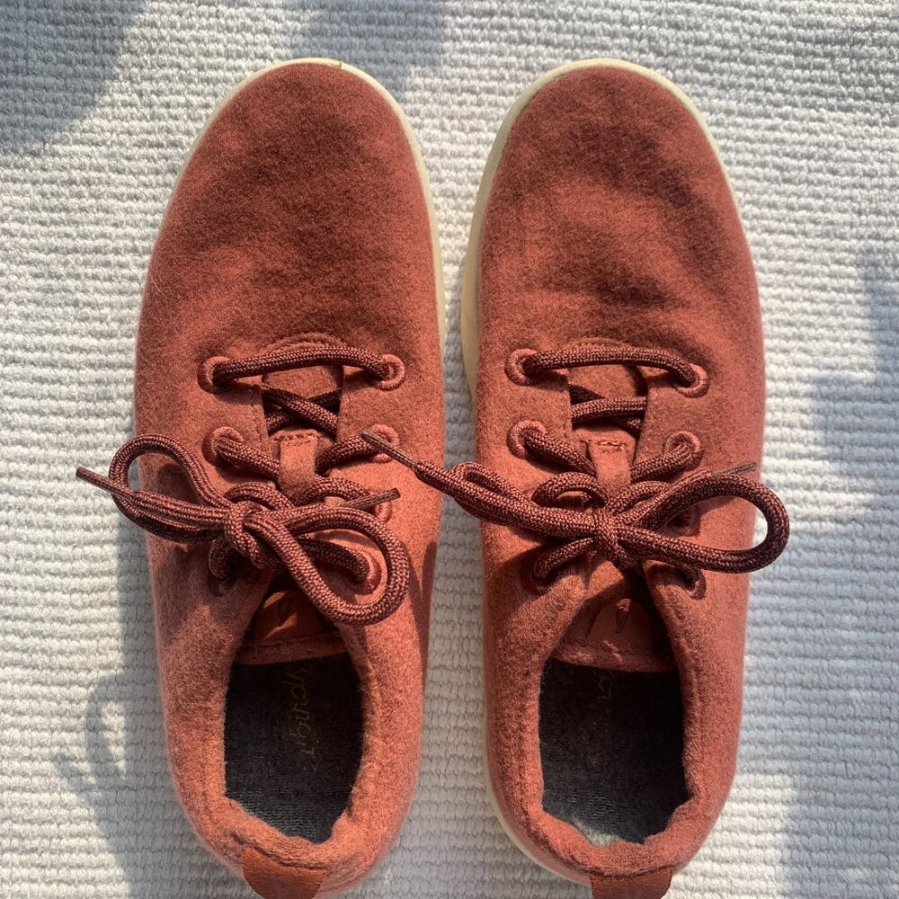 ALLBIRDS Women's Red Burgundy Wool Runners Sneakers Shoes Size 10